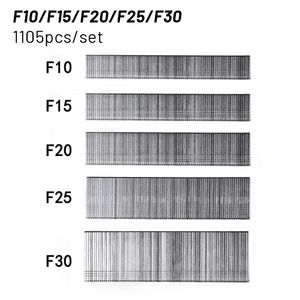 1105pcs F15/F20/F25/F30 Gerade Brad -Nägel für elektrische Nagelpistole Hefter Nagelmöbel DIY Home Gartenholz Holzbearbeitung Werkzeug