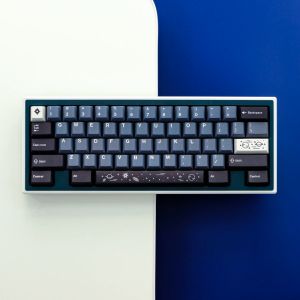 アクセサリーGMKギャラクシーPBTキーキャップ129キーチェリープロファイルDyesubパーソナライズされたGMK Galaxy Keycaps for Mechanical Keyboard