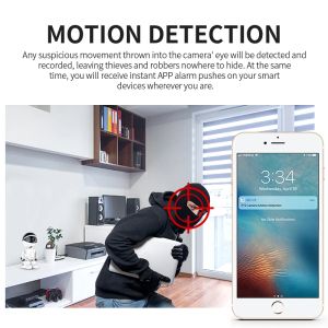 Escam 1080p robot kamera IP bezpieczeństwo domowe kamera WiFi Nocna wizja Monitor dziecka CCTV Robot Inteligentny śledzenie YCC365App1. Inteligentna kamera bezpieczeństwa