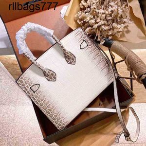 Torebka skórzana designer BK Emmas Crocodile Platinum Bag