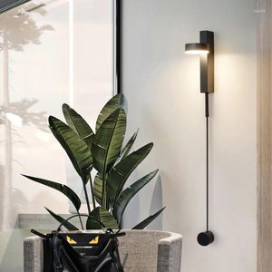 Lampa ścienna Dekrood LED do domu do domu na powierzchniową sofę sofę Tło salon Lightin Bedside El Sconce Light