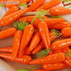 Decorative Flowers 30Pcs Artificial Carrot Mini Plastic Foam Doll House Accessories Christmas Home Kitchen Decoration Food Pography Props