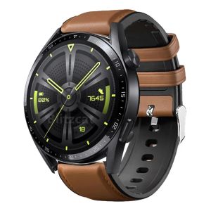 Silicone Leather Band para Huawei Watch GT 4 GT3 46mm Straplet GT2 Pro com Screen Protector WatchBand