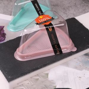 20st Clear Cupcake Packaging Box Christmas Birthday Wedding Party Triangular Plastic Candy Boxes Cake Decorating Supplies