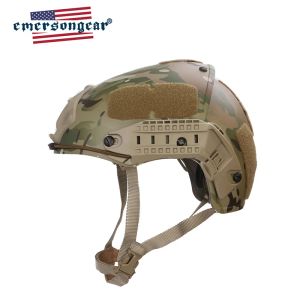 Emersongear Fast Helmet AF Style Tactical Helmet W Shroud Head Protective Gear Headwear Airsoft Outdoor Sports Hunting Cycling