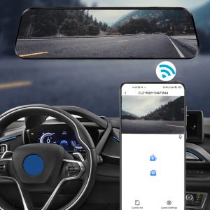 2,5K Mirror DVR för bil 3 -kanal Dash Cam 10 '' Recorder 3 -linsbilskamera med bakre utsikt DVR 24H Parkeringsmonitor Black Box Ny