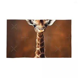 Towel Baby Giraffe 40x70cm Face Wash Cloth Skin-friendly Suitable For Pool Traveller