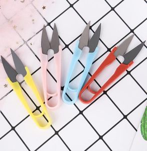 Mini Sewing Scissors Portable Cutting Thread UShape Scissor Cross Stitch Scissors Home Clipper Tailor Clothing Multicolor Scissor3920752