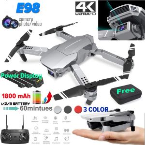 Drony E98 Drone 4K HD Camera Profesjonalna długie odległości Drone High Hover Aerial Photography Helicopter Quadcopter Toy Prezent dla dzieci