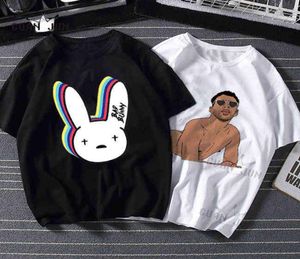 Bad Bunny Lustig T -Shirt Männer Unisex Baumwolle Harajuku Kausaler T -Shirt -Mann Frauen T -Shirt Grafik Hip Hop Top Tees Männliche Streetwear Y2207039634