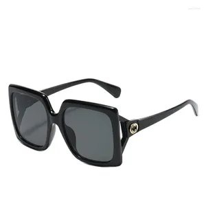 Occhiali da sole Square Women Men Brand Black Oversize Sun Glasses Female Retro Vintage Big Frame Mirror Lunette de Soleil Femme