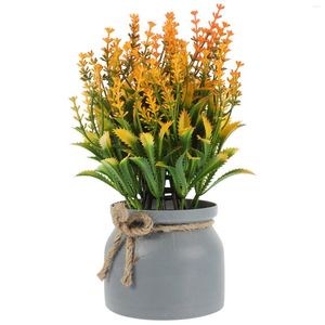 Vasos Plantas falsas de vasos Plantas falsas decoração de flores Mini ornamentos