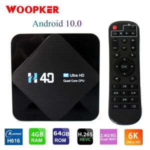 ボックススマートテレビボックスアンドロイド10 2.4g 5GHzデュアルWifi Bluetooth 4GB 32GB 64GB 6K 3D 1080PメディアプレーヤーYouTubeアンドロイドテレビボックスセットトップボックス