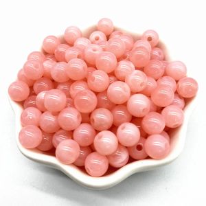 New 10mm Acrylic Beads Round Loose Spacer Beads for Jewelry Makeing DIY Clothing Accessories