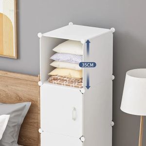 Bedroom Wardrobes Simple Home Assembly Storage Cabinet Durable Rental Wardrobe Multifunctional Storage Closet with Shoe Rack C