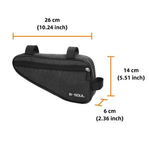 Wasserdichtes Dreieck MTB -Rahmenbeutel vordere Röhrchen Fahrradbeutel Mountain Bike Beutel Werkzeuge Halter Road Bike Bag MTB Radsportzubehör