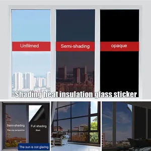 Window Stickers Film Självhäftande reflekterande Solar Privacy Glass Shading Heat Anti-Peeping Sticker