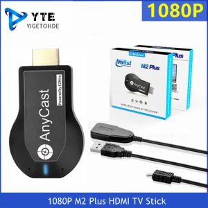 Box Yigetohde 1080p M2 Plus HDMI TV Stick WiFi Display TV Dongle Mottagare Anycast DLNA Share Screen för iOS Android Miracast Airplay