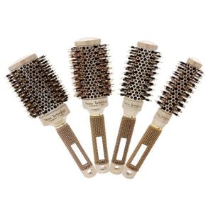 Hair Brushes 4 Sizes Professional Salon Styling Tools Round Comb Hairdressing Curling Ceramic Iron Barrel 208267269490