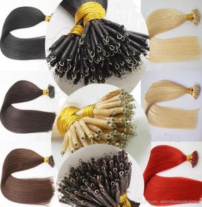 Grad 7A 10GS 100 Glot Nano Ring Bead Loop 100 Brasilian Remy Human Hair Extensions Virgin 1228Inch6473530