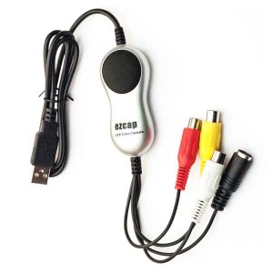 Stick USB 2.0 Video Capture v8 HI8 DVD VHS DVR Адаптер -рекордер Аналоговое видео -аудио для цифрового для Windows 10 8.1 7