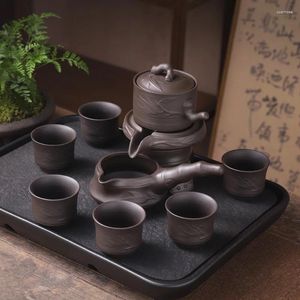 Teaware set Gaiwan Semi Automatic Tea Set Korean Luxury Magnetic Office Advanced Design Minimalist Porcelana Chinesa Accessories