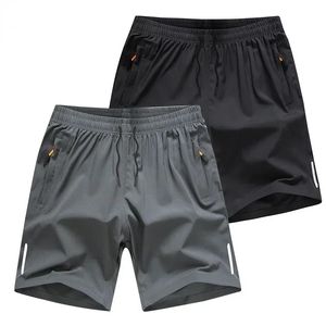 Shorts casual estivi uomini pantaloncini da spiaggia traspiranti in seta ghiacciata comoda basket di basket pantaloni corti maschio cortometri 240409