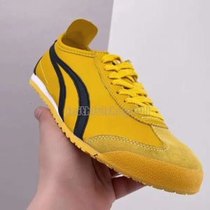 New Tiger México 66 Tigres Sapatos Casuais Tênis de corrida Onitsukass Summer Canvas Série México 66 Deluxe Mens Combinação de Latex Música Midsole Slip-On 404