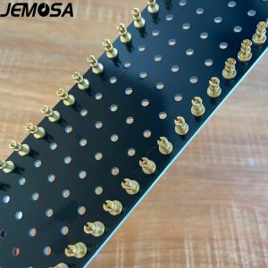 JEMOSA 1PC 60投稿レッドブラックタグストリップタレットラグボードHifiビンテージチューブオーディオギターアンプDIY 300x60x2mm用の金メッキ