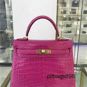 Handbag Crocodile Leather 7A Quality Sewn 25cm real real toZQNDAMU7