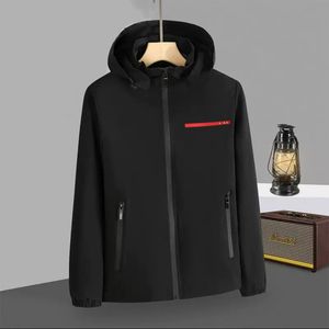 Designer Mens Jacket Hoodies Windbreaker Coat High Quality Fashionable Hooded Red Logo Triangle Logo Men Kvinnor Vindsäker jacka utomhus bergsklättringdräkter