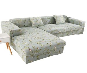 Stuhlabdeckungen LSHaped Sofa Deckungssatz Set elastische Abdeckung Eindeutig Waschmuster Protektor2422956