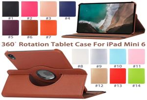 360° Rotation Tablet Case for iPad Mini 123456 Samsung Galaxy P200P610T290T500 Litchi Veins PU Leather Flip Stand Cover w9018413