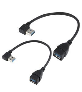 USB 3 0 Удлинительный кабель левый правый угол мужского до женского пакета из 2 Blackleft Right Angel2773087