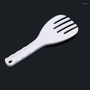 Spoons Cucchia di piatti di plastica a paletta bianca Gadget pala rotolo di cucina non stick