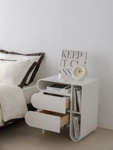 Sängbord natt stativ förvaring skåp sida enkel nordisk modern sovrum små skåp ljus lyxiga sovrumsmöbler