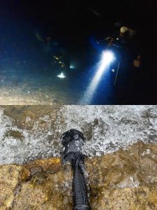 Super 8000lm Professional Diving Flashlight 600 м подводной подводной платок