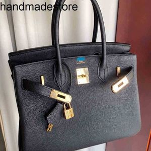 Leather Bk Handbag Womens Bag 35 30 Picotin 18 22 Full Hand Sewing Wax Thread Birkn25 Black Gold Togo Platinum
