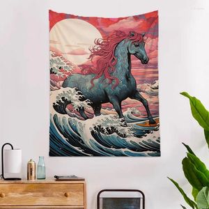 Tapisserier tapet tapestry hästhuvudbord hem dekoration tillbehör vägg hängande rum dekor estetisk anime kawaii dekor