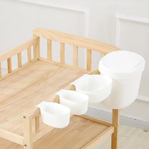 Portabla baby crib arrangör väskor säng hängande väskor vagga barnkammare arrangör leksak blöja ficka för spjälsäng sängkläder set tillbehör 240408