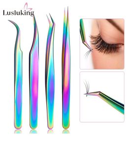 Eyelash Curler False Eyelash Extension Clip Pliers Eyebrow Tweezers for Hair Nail Art Soldering Lash Tongs Makeup Tools3775025