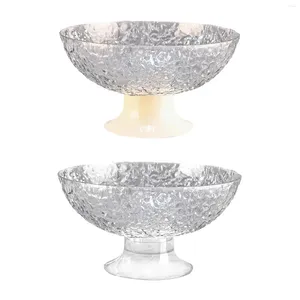 Plates Footed Fruit Bowl Serving Tray With Draining Holes Elegant Versatile Plate Pedestal For Kitchen Counter Decoration