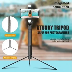 MT-44 estendere il treppiede per i treppiedi Vlog con fotocamera per smartphone con supporto per supporto per telefono 1/4 a vite per la luce a LED microfono per treppiede vlogging con supporto per telefono