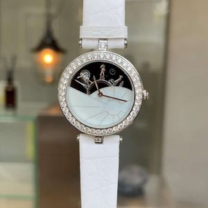 Titta på Vans Cleeeff Arpellss Women's Women Fashion Luxury Cleefly Van Causal Watch Designer Quartz New Women's Diamond Inlaid Minimalist Montre de Luxe SS3O Y8Q3 IRY8