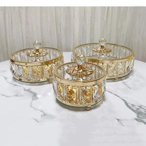 Aufbewahrung Flaschen Glasschachtel Wohnzimmer Tee Tisch Süßigkeiten getrocknete Obstschmuckschachteln Home Dekoration Ornament