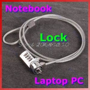 Bloqueio de 4 dígitos Segurança Senha de trava de computador Antitheft Chain para notebook PC Laptop Drop Shipping