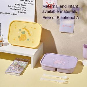 Dinnerware Lunch Box For Kids With Compartments Bento Lunchbox School Child Leakproof Children's Snack Boxes 2024