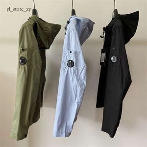 CP Companys 재킷 남성용 재킷 스프링 및 가을 후드가있는 CP Company Multi Pocket Lens Decoration Cottomer Men 's CP 재킷 캐주얼 지퍼 얇은 2542