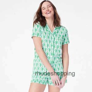 Kvinnors sömnkläder Preppy Monkey Pyjamas Set Women Y2K Clothel Collar Single Breasted Short Sleeve Shirt Top och 2000s Z5JS