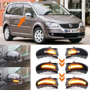 VW For Volkswagen Touran 2003 2004 2005 2006 2007 2008 2009 2010 LEDダイナミックターンシグナルサイドミラーシーケンシャルブリンカー。